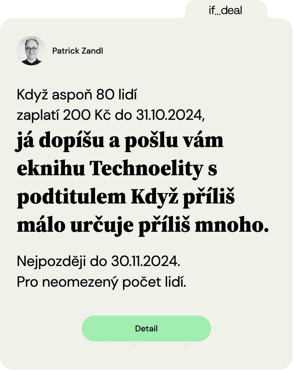 if..deal by Patrik Zandl